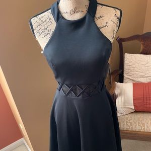 Black Sheer Waste Dress Size 7